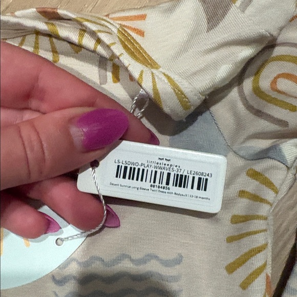 NWT little Sleepies desert sunrise bodysuit long sleeve dress - Picture 2 of 2